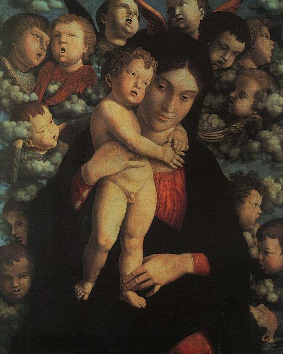 Andrea Mantegna Madonna and Child with Cherubs Sweden oil painting art